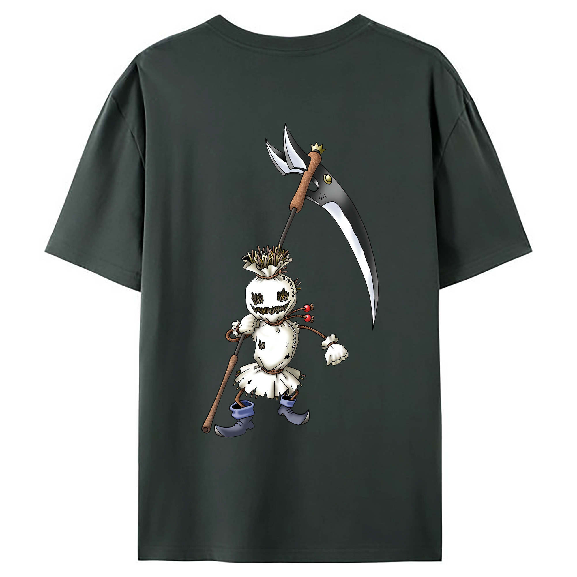 （画像用） ドラゴンクエスト Doragon Kuesuto Dragon Quest 綿100％ メンズ半袖Tシャツ（バックプリント） 通気性